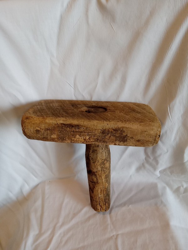 Antique One Legged Milking Stool