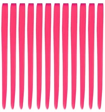 "YaFex 12 Pcs Clip in Hair Extensions, 22 Inch Colored Hair Extensions Party "