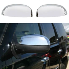 For 2007-2013 Chevy Silverado / GMC Sierra CHROME Top Mirror Covers Replacement