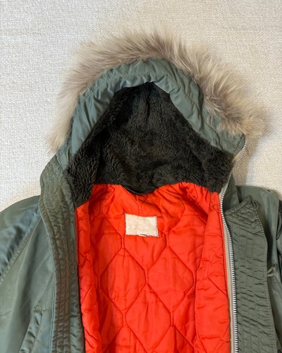 Vintage 60s-70s-80s Flying Parka N-3B Jacket Snorkel Hood Serval Zip Men's Sz L - Picture 12 of 24