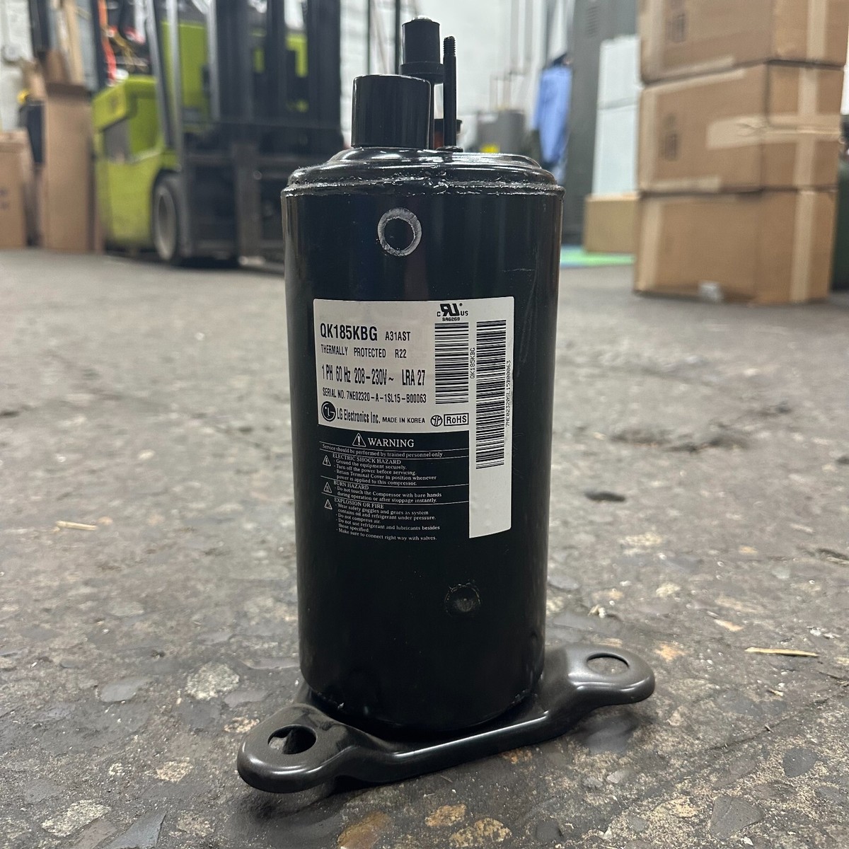 QK185KBG LG Daikin McQuay Compressor - 300044134, Rotary 1300 BTU