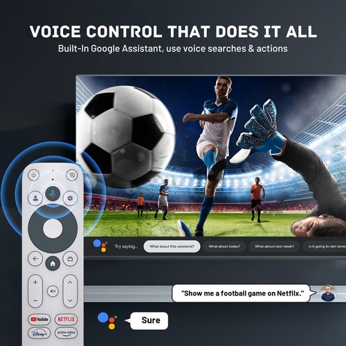 TV BOX 4K @ 60 Hz HD Streaming Media Player Certified Google TV - Picture 5 of 12