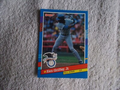 Leaf Donruss 1991 MLB ''KEN GRIFFEY JR'' #49 All Stars Trading Card n39