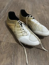 Gold and White Track Field Shoes