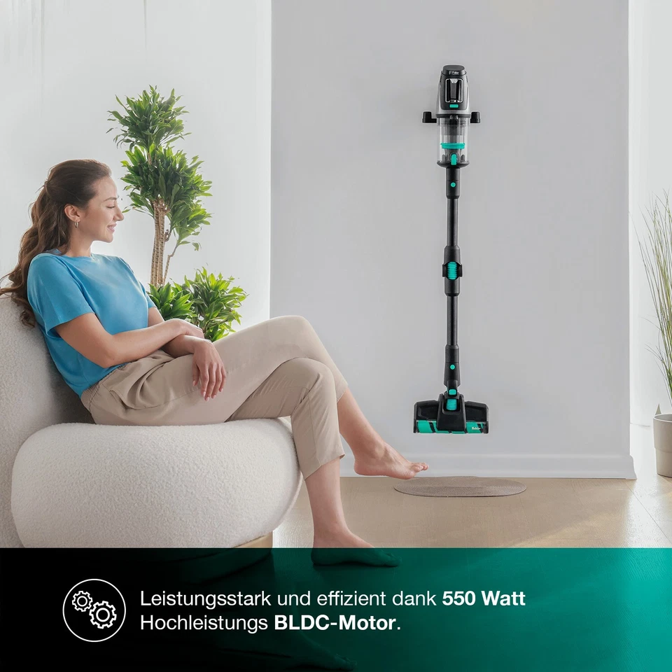 Fakir BOLT X PLUS AQUA 8472 Akku Handstaubsauger kabellos beutellos wischen - Bild 3 von 4