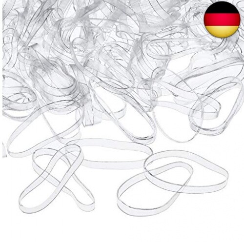 3 Mm Klar Elastische BäNder Haar GummibäNder, 500 StüCk-image