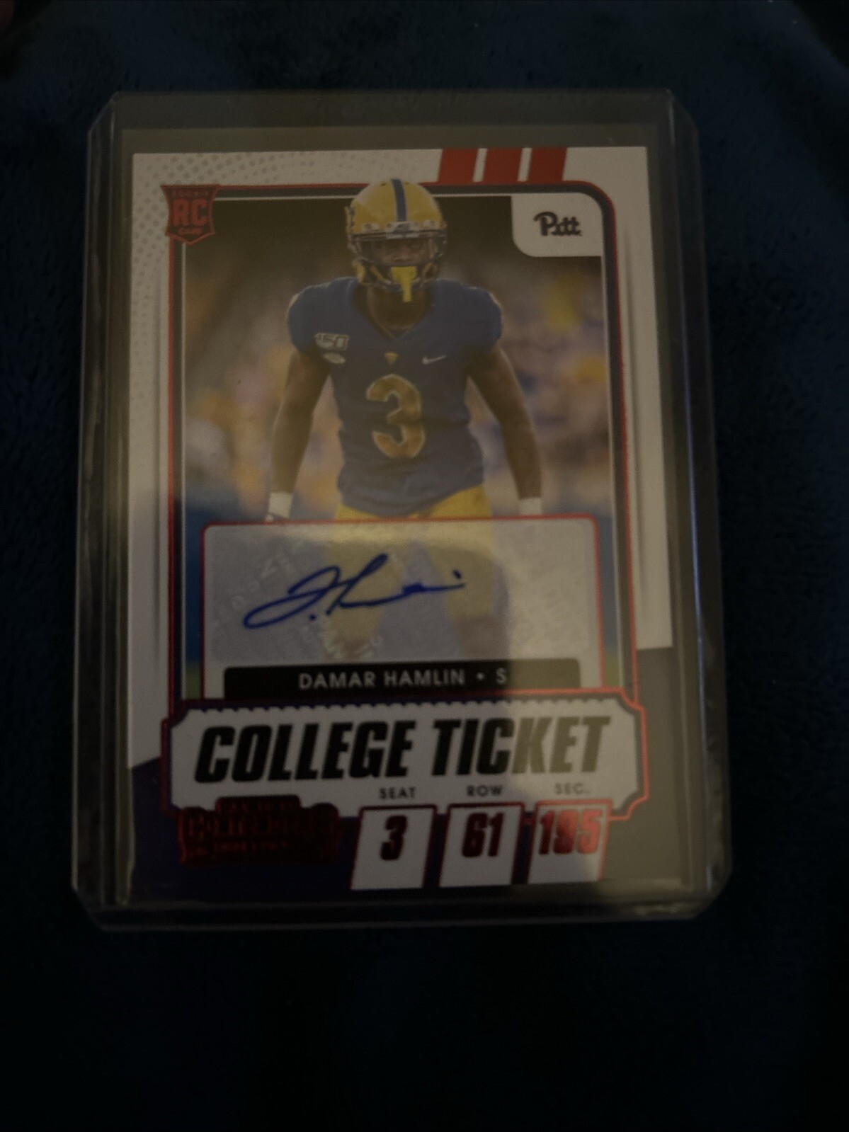2021 Panini Contenders Draft Picks - College Ticket Autographs #250 Damar Hamlin