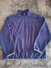 L.L. Bean Polar Tec Fleece Jacket Mens XL Navy Blue Full Zip Gorp Core