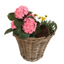 Weidekorb mit Henkel Pflanzkorb Weide groß Henkelkorb Weide Blumentopf Holzkorb
