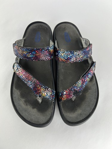 WOLKY MULTI COLOR WOMENS 40, US 8.5 - 9 MOSIAC HOOK & LOOP STRAPS SANDALS - Picture 9 of 9