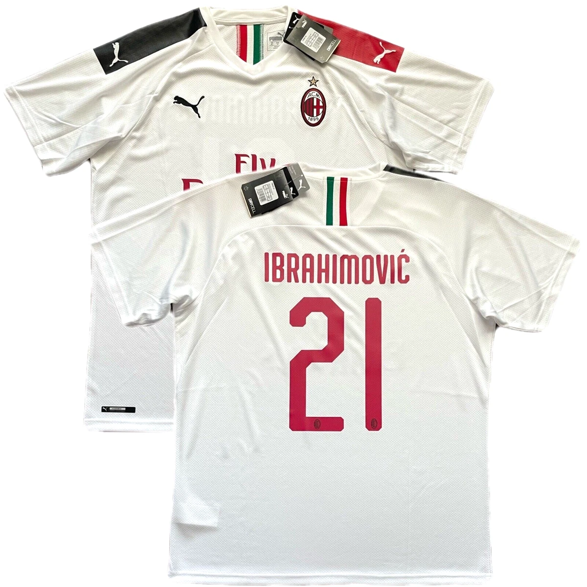 Zlatan Ibrahimovic AC Milan White International Club Soccer Fan