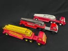 Vintage Tonka Aerial Hook and Ladder Fire Trucks, 3 Variant Set