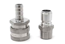 304 Stainless Steel Quick Disconnect Barb Hose to Male MPT 1/2" Set Home Brewing
