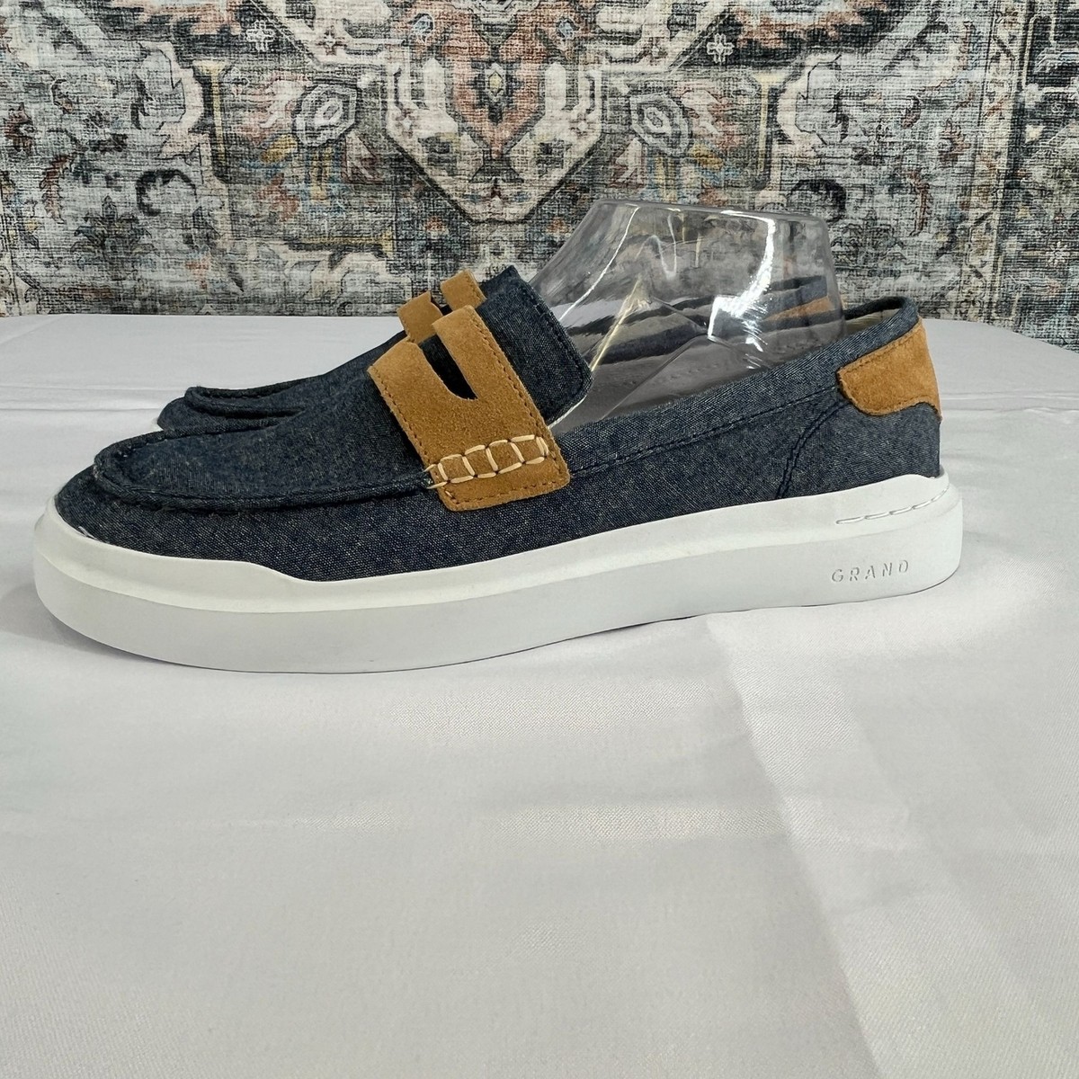 Cole Haan Grand Pro Rally Canvas Penny Loafer Gray/White Men\'s size 11‎ M Amazon.com | Cole Haan Women main image 2