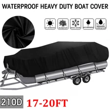 NEVERLAND Heavy Duty 17' 18' 19' 20FT Trailerable Pontoon Boat Cover Waterproof