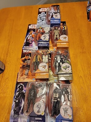 Hasbro + Kenner Lot Star Wars The Force Awakens Action Figures Set of 7