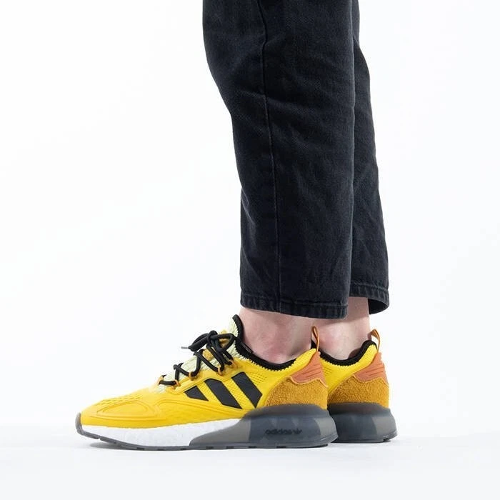 Adidas Men s Ninja ZX 2K Boost FZ1887 Yellow Running Shoes