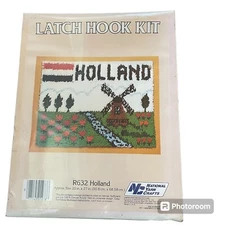 National Yarn Crafts Latch Hook Kit Vintage Holland Design R632