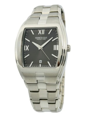 Kenneth Cole Men\'s KC3566 GunMetal Dial Stainless Steel Bracelet Barrel Watch Kenneth Cole Men main image 2