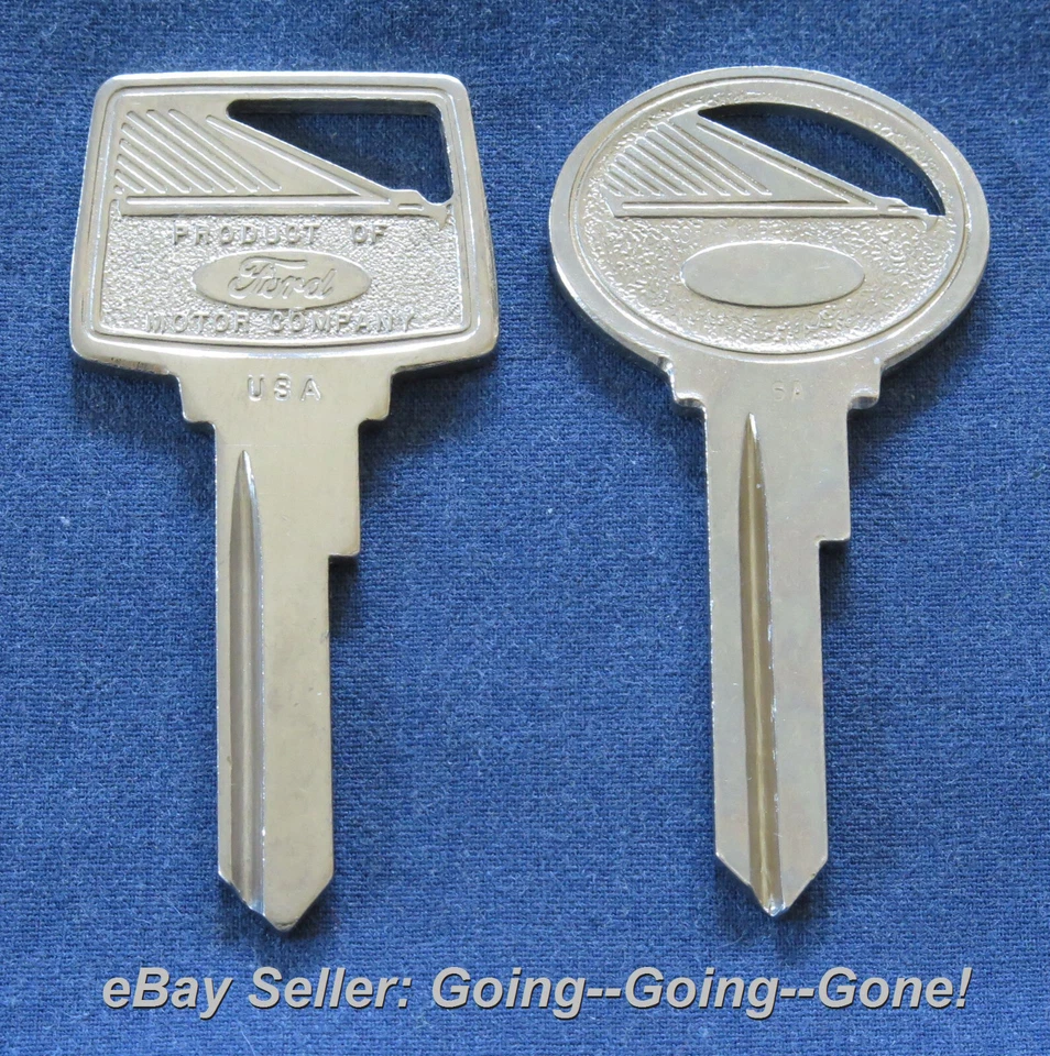 RARO JUEGO ORIGINAL OEM FORD FALCON & RANCHERO LLAVES EN BLANCO 1127FL S1127FL 1959-1965 Foto 3 de 4