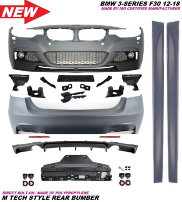 3Series F30 12-18 M Tech Sport Performance Front Rear Bumper Side Skirt Body Kit