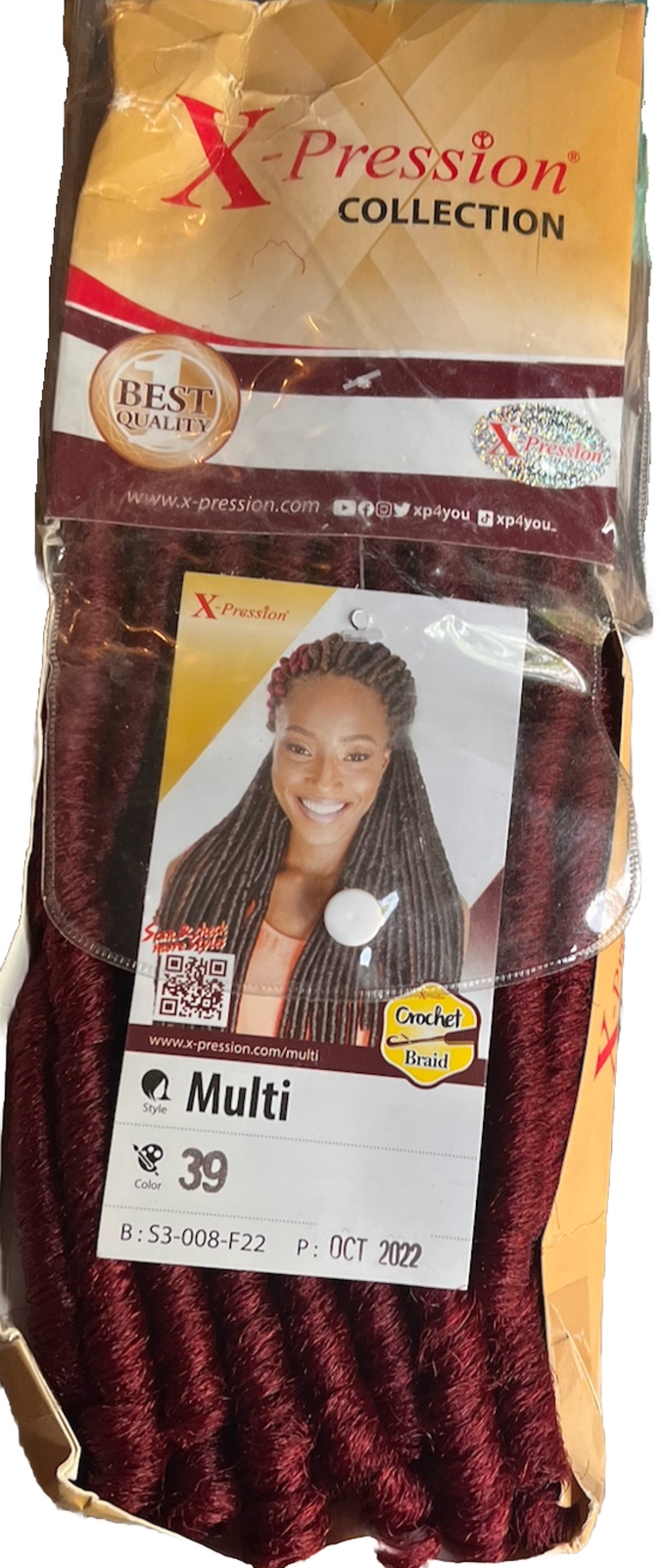 Nigeria Xpression Multi,100 Hi quality synthetic hair for Crochet