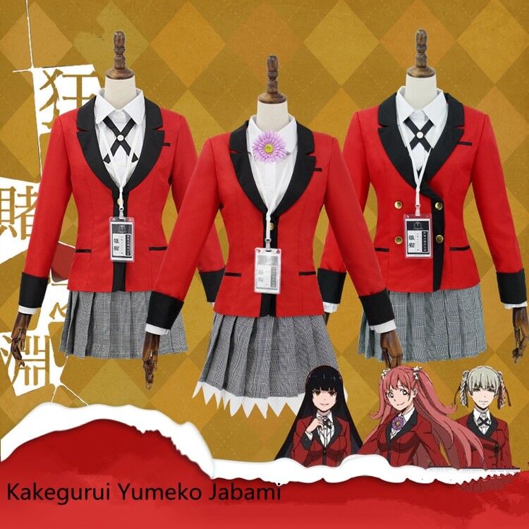 Uniforme Feminino Para Meninas, Anime, Kakegurui, Cosplay, Y