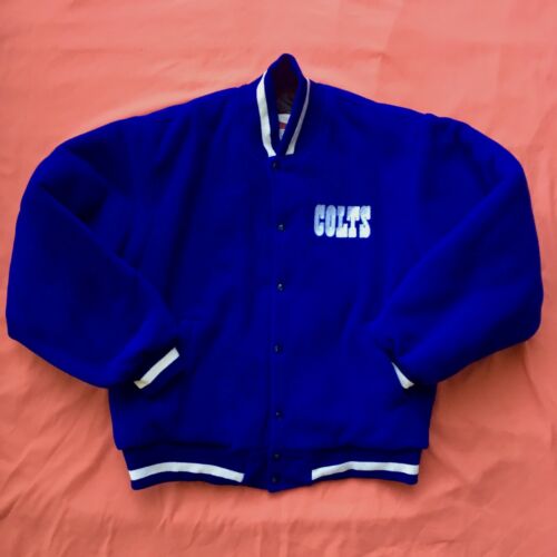Vintage Indianapolis Colts Baltimore Colts Pro Elite NFL Football Varsity Jacket - Picture 1 of 10