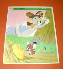 Tom and Jerry kids cartoon jIg saw puzzle vintage original nice