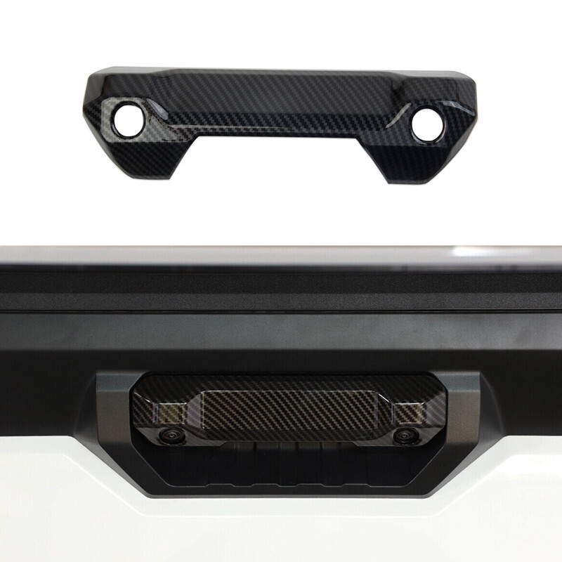 Carbon Fiber Rear Trunk Door Handle Cover Trim For Toyota Tundra 2022 2023
