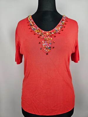 EK2803 Damen T-Shirt von Imagini, rot, Gr.L (größentabelle)
