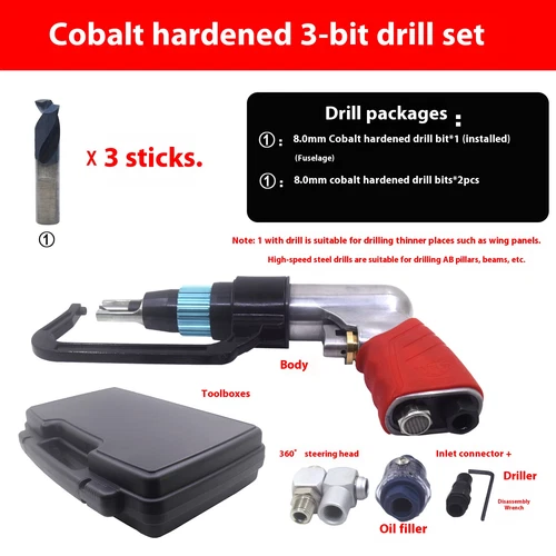 Pneumatic Spot Welding Drill Gun Automotive SheetMetal Welding SpotDrill Machine - Bild 9 von 12