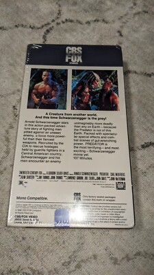 Predator VHS 1988 (CBS/FOX) SEALED (possibly resealed - read on...)