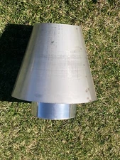 Stainless Steel FLUE CAP for furnace or any 8” pipe. New, Old-Stock  PROMPT SHIP