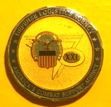Challenge Coin DEFENCE LOGISTICS AGENCY COMBAT SUPPORT CSM 2” #993
