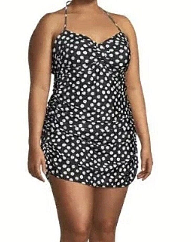 WOMEN'S One piece Swimsuit SWIMDRESS by Nicole Miller - Image 2 of 4