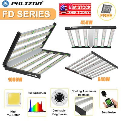 Phlizon FD4500 6500 8000 LED Grow Light Bar for Hydroponics Indoor Plants Flower