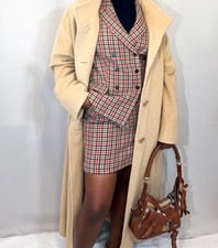Basler Wool Beige Caramel Vintage Oversized Coat L Xl Rrp£402 E65