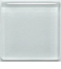 White Glass Mosaic Tile Pieces - 50 Tiles - 3/8 inch - Mixed Media Art and Craft