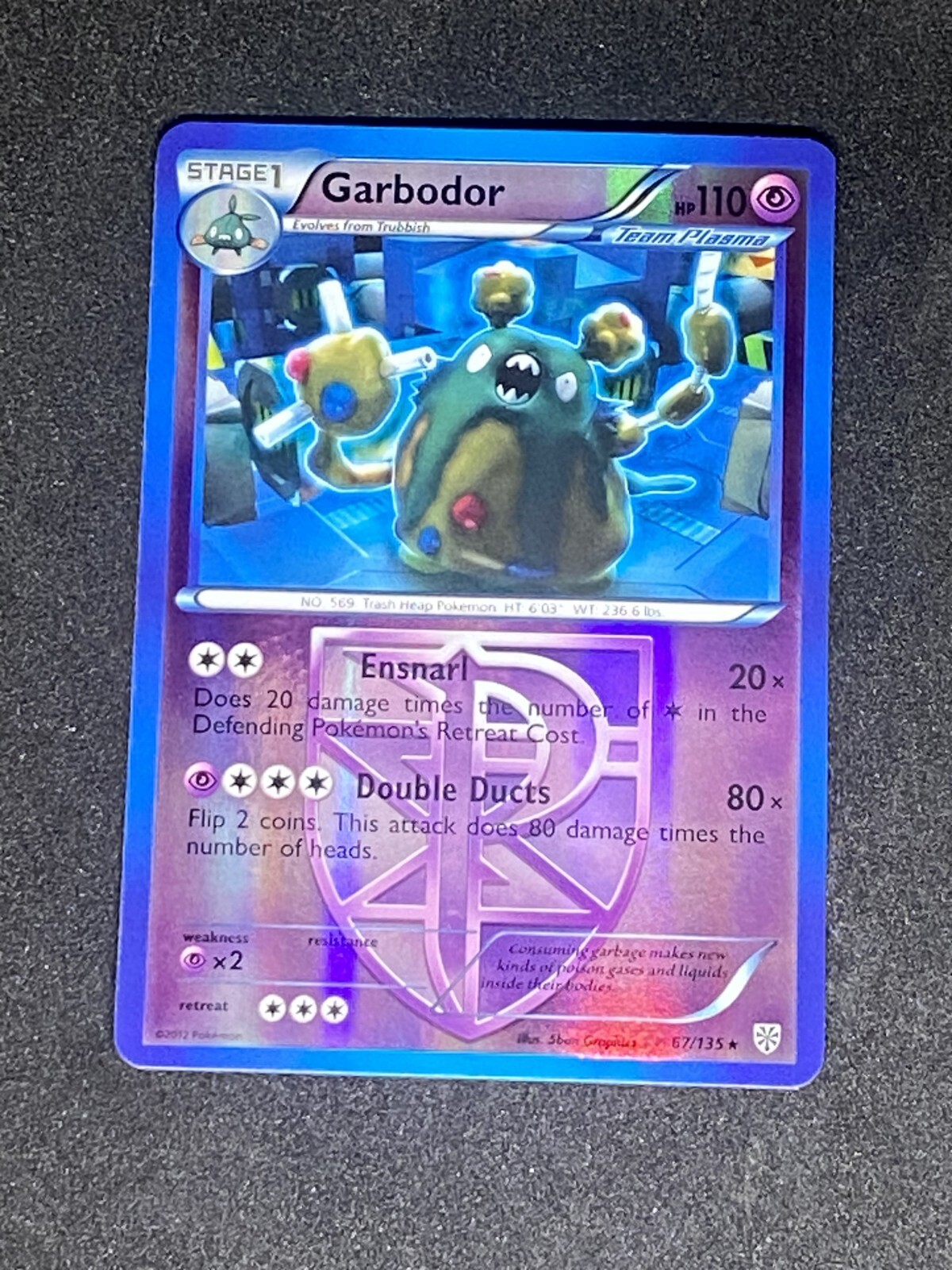 NM Garbodor 67/135 Plasma Storm Reverse