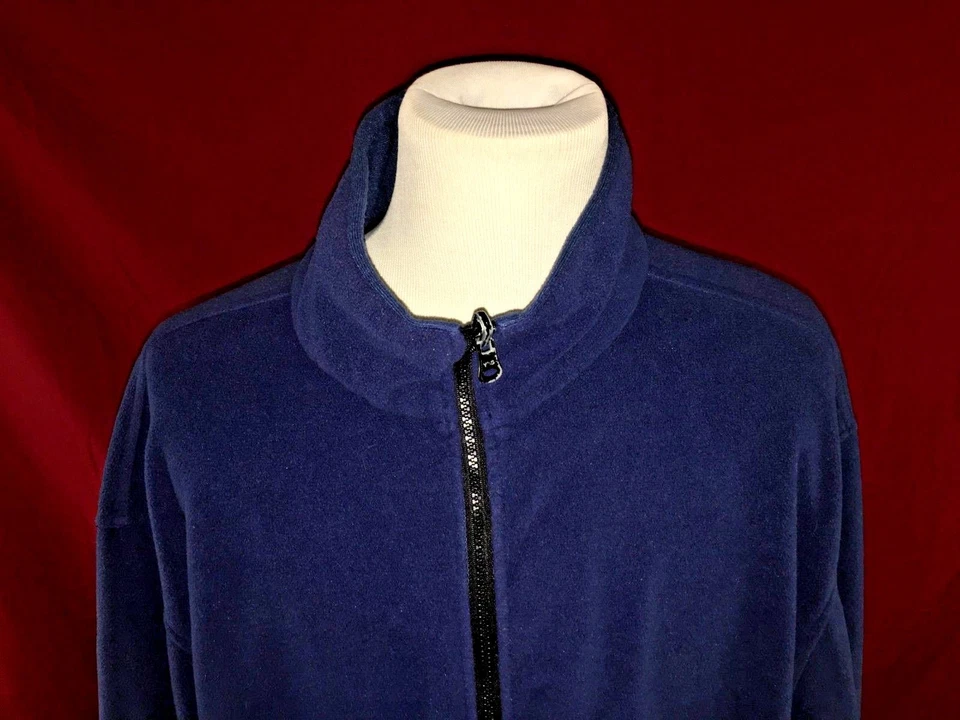 Chaqueta deportiva George Foreman azul cremallera completa polar para hombre talla XLT    Foto 2 de 4