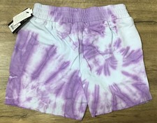 Girls' Mid-Rise Elastic Waistband Fleece Sweat Short art class Purple M, L