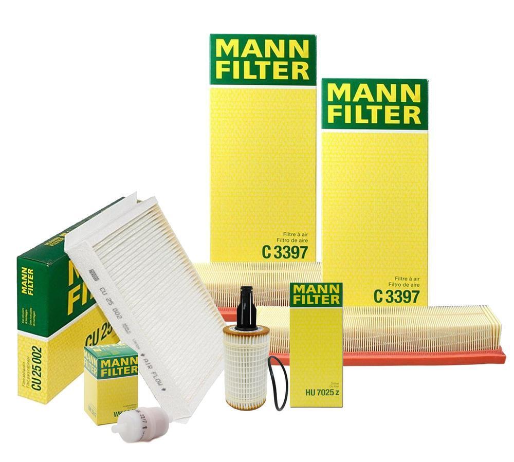 Mann Oil Paper Cabin Fuel 2 Air Filter Service Kit For Mercedes W166 X166 Turbo