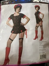 Seven Til Midnight Sexy Waitress Chef Pin-up Burlesque Costume size S -