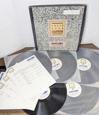 Lot of 5 Unistar Solid Gold Scrapbook Radio Station DJ Records 1990 - 60s Rock