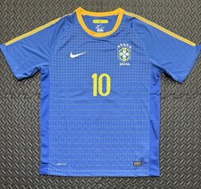 Kaka Brasil Away Retro Jersey Size L #10 Vintage Football Shirt