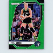 2024 Panini Prizm WNBA Dorka Juhasz #123 Green Prizm Minnesota Lynx