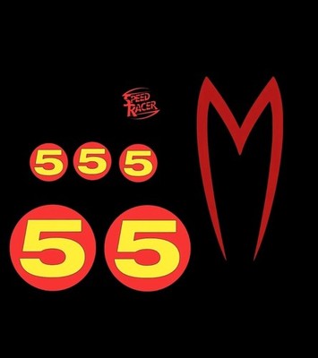 Speed Racer Mach 5 Multi Pack Vinyl Die Decal Sticker-GO SPEED RACER Free Ship! 