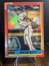 2025 Topps Chrome Logofractor - 1990 Topps Baseball Austin Riley #90CB-1