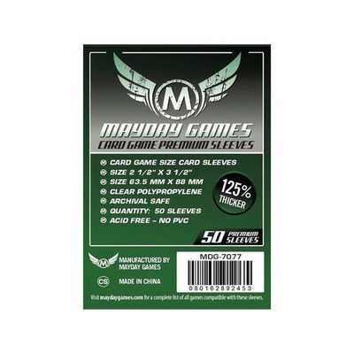 Mayday Premium Standard Card Game Sleeves (63.5x88mm) - 50 Pack - Board Game Ac 